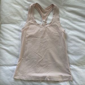Lululemon Cool Racernack Tank Top *Nulu (Light pink, size 4)